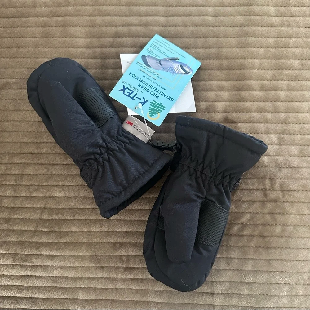K-Tex by Zelda Matilda Black Pro Gear Ski Snow Mittens